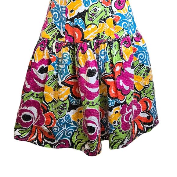 Morton Myles‎ Warrens Womens Vintage Sequin Dress Size 8 Floral One Shoulder 80s - Picture 3 of 12